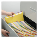 Smead™ Expanding Recycled Heavy Pressboard Folders, 1/3-Cut Tabs: Assorted, Letter Size, 1" Expansion, Yellow, 25/Box (SMD21562) Each