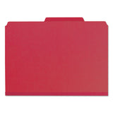 Smead™ Expanding Recycled Heavy Pressboard Folders, 1/3-Cut Tabs: Assorted, Letter Size, 1" Expansion, Bright Red, 25/Box (SMD21538) Each