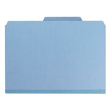 Smead™ Expanding Recycled Heavy Pressboard Folders, 1/3-Cut Tabs: Assorted, Letter Size, 1" Expansion, Blue, 25/Box (SMD21530) Each