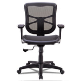 Alera® Alera Elusion Series Mesh Mid-Back Swivel/Tilt Chair, Supports Up to 275 lb, 17.9" to 21.6" Seat Height, Black (ALEEL42B18) Each