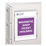 C-Line® Magnetic Shop Ticket Holders, Super Heavyweight, 50 Sheets, 9 x 12, 15/Box (CLI83912) Each