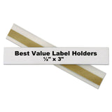 C-Line® Self-Adhesive Label Holders, Top Load, 0.5 x 3, Clear, 50/Pack (CLI87607) Pack of 50