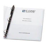 C-Line® Peel and Stick Add-On Filing Pockets, 25", 11 x 8.5, 10/Pack (CLI70185) Pack of 10