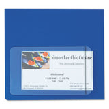 C-Line® Self-Adhesive Business Card Holders, Side Load, 2 x 3.5, Clear, 10/Pack (CLI70238) Pack of 10