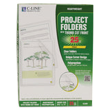 C-Line® Specialty Project Folders, Letter Size, Clear, 25/Box (CLI62627) Each