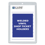 C-Line® Clear Vinyl Shop Ticket Holders, Both Sides Clear, 25 Sheets, 5 x 8, 50/Box (CLI80058) Each