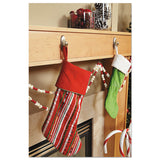 Command™ Adhesive Mount Metal Hook, Medium, Brushed Nickel Finish, 3 lb Capacity, 1 Hook and 2 Strips (MMMFC12BNES) Each