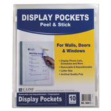 C-Line® Display Pockets, 8.5 x 11, Polypropylene, 10/Pack (CLI36911) Pack of 10