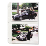 C-Line® Clear Photo Pages for Four 5 x 7 Photos, 3-Hole Punched, 11.25 x 8.13, 50/Box (CLI52572) Box of 50