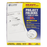 C-Line® Poly Project Folders, Letter Size, Clear, 25/Box (CLI62127) Each