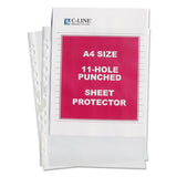 C-Line® Standard Weight Poly Sheet Protectors, Clear, 2", 11.75 x 8.25, 50/Box (CLI08037) 1 Case of 50