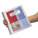 C-Line® Eight-Pocket Portfolio with Security Flap, Polypropylene, 8.5 x 11, Black/White (CLI32881) Each