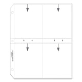 C-Line® Clear Photo Pages for Eight 3.5 x 5 Photos, 3-Hole Punched, 11.25 x 8.13, 50/Box (CLI52584) Box of 50