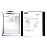 C-Line® Bound Sheet Protector Presentation Book, 24 Letter-Size Sleeves, Black (CLI33240) Each