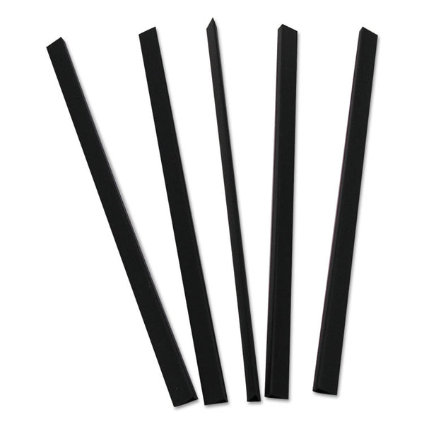C-Line® Slide 'N Grip Binding Bars, 40-Sheet Capacity, 11 x 0.25, Black, 100/Box (CLI34441)
