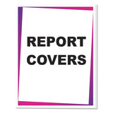 C-Line® Vinyl Report Covers, Sliding Bar, 8.5 x 11, Clear/Clear, 100/Box (CLI31347) 1 Pack of 100