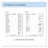 C-Line® Sheet Protectors with Index Tabs, Clear Tabs, 2", 11 x 8.5, 8/Set (CLI05587) Set of 8