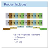 C-Line® Plaid Design Expanding Files, 1.5" Expansion, 13 Sections, Cord/Hook Closure, 1/6-Cut Tabs, Letter Size, Gray Plaid (CLI58312) Each