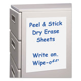 C-Line® Self-Stick Dry Erase Sheets, 8.5 x 11, White Surface, 25/Box (CLI57911) Box of 25