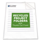 C-Line® Poly Project Folders, Letter Size, Clear, 25/Box (CLI62127) Each