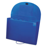 C-Line® Expanding Files, 1.63" Expansion, 7 Sections, Cord/Hook Closure, 1/6-Cut Tabs, Letter Size, Blue (CLI48305) Each