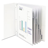 C-Line® Sheet Protectors with Index Tabs, Heavy, Clear Tabs, 2", 11 x 8.5, 5/Set (CLI05557) Set of 5