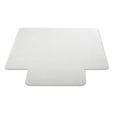 Alera® Moderate Use Studded Chair Mat for Low Pile Carpet, 45 x 53, Wide Lipped, Clear (ALEMAT4553CLPL) Each