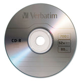 Verbatim® CD-R Recordable Disc, 700 MB/80min, 52x, Spindle, Silver, 50/Pack (VER94691) Each