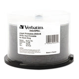 Verbatim® DVD-R DataLife Plus Printable Recordable Disc, 4.7 GB,16x, Spindle, White, 50/Pack (VER95079) Pack of 50