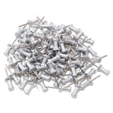 GEM® Aluminum Head Push Pins, Aluminum, Silver, 0.5", 100/Box (GEMCPAL4) Box of 100