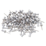 GEM® Aluminum Head Push Pins, Aluminum, Silver, 0.63", 100/Box (GEMCPAL5) Box of 100
