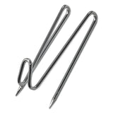 Advantus Panel Wall Wire Hooks, Silver, 25 Hooks/Pack (AVT75370) Pack of 25