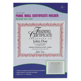 Advantus Panel Wall Acrylic Frame, 11 x 8.5, Fabric Panel Mount, Clear (AVT75317) Each