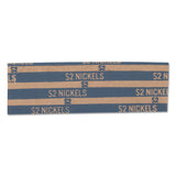 Pap-R Products Flat Coin Wrappers, Nickels, $2, 1000 Wrappers/Box (CTX30005) Box of 1000
