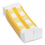 Pap-R Products Currency Straps, Yellow, $1,000 in $10 Bills, 1000 Bands/Pack (CTX401000) Pack of 1000