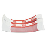 Pap-R Products Currency Straps, Red, $500 in $5 Bills, 1000 Bands/Pack (CTX400500) Pack of 1000
