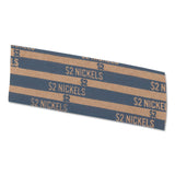 Pap-R Products Flat Coin Wrappers, Nickels, $2, 1000 Wrappers/Box (CTX30005) Box of 1000