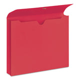 Smead™ Expanding Wallet with Elastic Cord, 2" Expansion, 1 Section, Elastic Cord Closure, Letter Size, Red, 10/Box (SMD77205) Box of 10