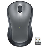 Logitech® M310 Wireless Mouse, 2.4 GHz Frequency/30 ft Wireless Range, Left/Right Hand Use, Silver/Black (LOG910001675) Each