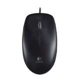 Logitech® B100 Optical USB Mouse, USB 2.0, Left/Right Hand Use, Black (LOG910001439) Each