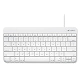 Logitech® Wired Keyboard for iPad, Apple Lightning, White (LOG920006341)