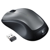 Logitech® M310 Wireless Mouse, 2.4 GHz Frequency/30 ft Wireless Range, Left/Right Hand Use, Silver/Black (LOG910001675) Each