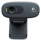 Logitech® C270 HD Webcam, 1280 pixels x 720 pixels, 1 Mpixel, Black (LOG960000694) Each