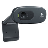 Logitech® C270 HD Webcam, 1280 pixels x 720 pixels, 1 Mpixel, Black (LOG960000694) Each