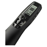 Logitech® R800 Wireless Laser Presentation Remote w/LCD Display, Class 2, 100 ft Range, Matte Black (LOG910001350) Each