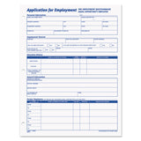 TOPS™ Employee Application Form, One-Part (No Copies), 11 x 8.38, 50 Forms/Pad, 2 Pads/Pack (TOP32851) Pack of 2