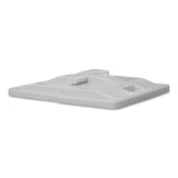 Royal Basket Trucks Poly Hinged Lids, 16 Bushel, Polyethylene/Steel, Gray (RBTL16GRXLDN) Each