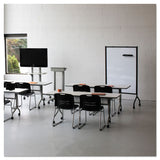 Safco® Impromptu Magnetic Whiteboard Collaboration Screen, 42w x 21.5d x 72h, Black/White (SAF8511BL) Each