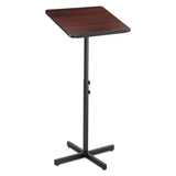 Safco® Adjustable Speaker Stand, 21 x 21 x 29.5 to 46, Mahogany/Black (SAF8921MH) Each