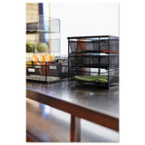 Safco® 3 Drawer Hospitality Organizer, 7 Compartments, 11.5 x 8.25 x 8.25, Black (SAF3275BL) Each